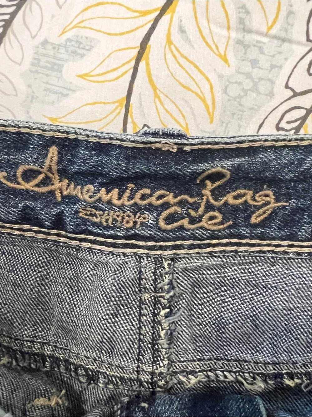 American Rag Denim Frayed Hem Shorts